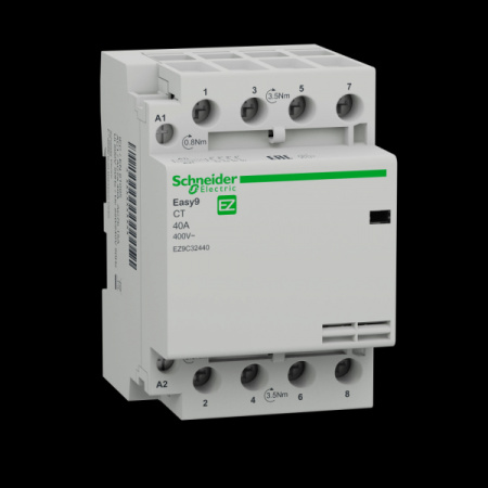Schneider Electric Easy9 Контактор модульный CT 4-полюсный, на номинальный ток 40 А 4НО 230/250В АС 50ГЦ