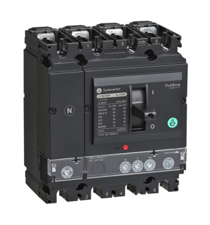 Systeme Electric Автоматический Выключатель SYSTEMEPACT CCB160 50KA 4P4D S2.2 160A рычаг
