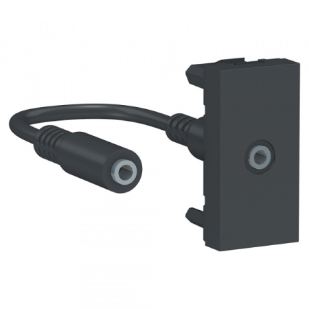 Schneider Electric Unica Modular Антрацит Розетка Minijack, 1 модуль