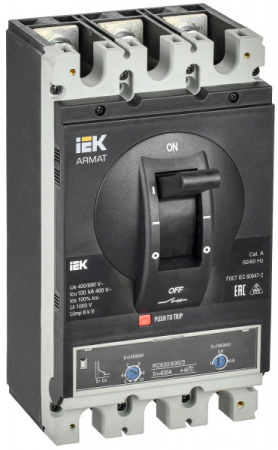 IEK ARMAT Автоматический выключатель в литом корпусе 3P I 100кА 630А ТМ рег.