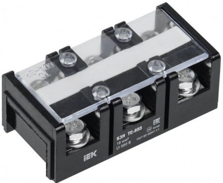 IEK Блок зажимов БЗН TC-4004 200 мм2 400A 4 пары