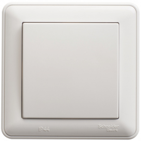 Systeme Electric Wessen 59 Aqua Бел Переключатель 1-клавишный, 10AX, IP44, (в сборе)