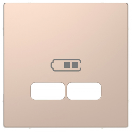 Schneider Electric Merten D-Life Шампань Центральная накладка для USB механизма 2,1А
