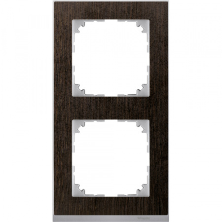 Schneider Electric Merten SM M-Pure Decor Венге/Алюминий Рамка 2-ая