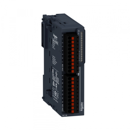 Schneider Electric Дискретный модуль расширения ТМ3 16 входов, пружинные клеммы (TM3DI16G)