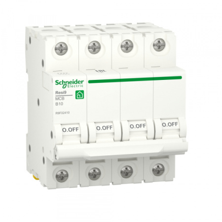 Schneider Electric RESI9 Автоматический выключатель (АВ) B 10А 4P 6000A