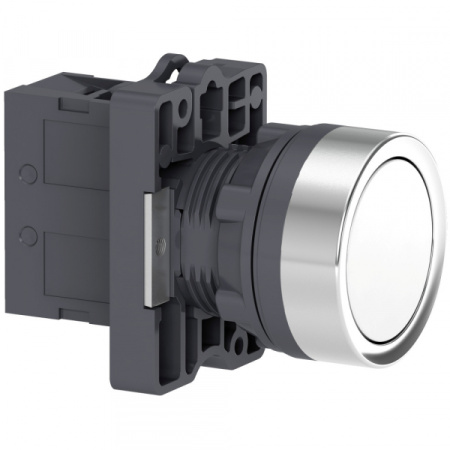 Schneider Electric Кнопка XA2,пружинный возврат,белая,1НO