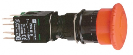 Schneider Electric XB6 Кнопка аварийная грибок d 30мм 1НО+1НЗ возврат поворотом