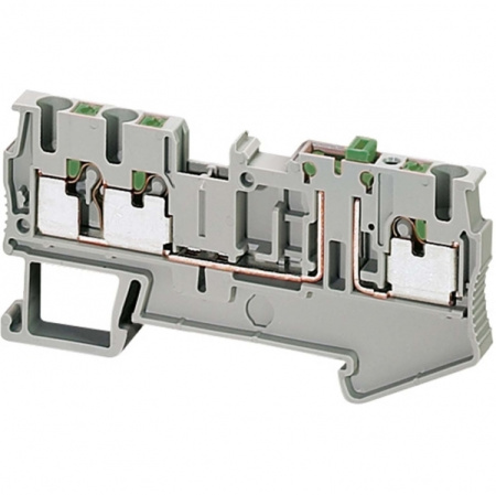 Schneider Electric Клеммник Pit разъединит.нож, 3 точки 2.5мм,серый