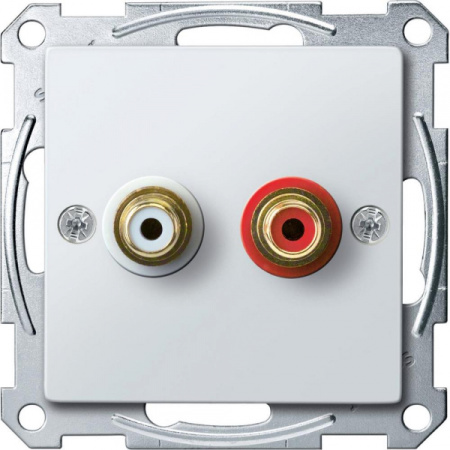 Schneider Electric Merten SM Бел глянец Механизм аудиорозетки