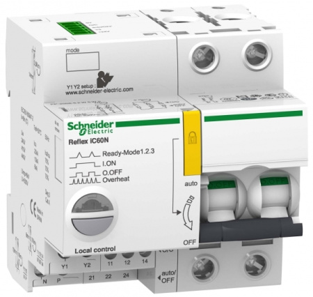 Schneider Electric Acti 9 Smartlink Reflex iC60N Автоматический выключатель с дистанционным приводом 2P 10A C Ti24