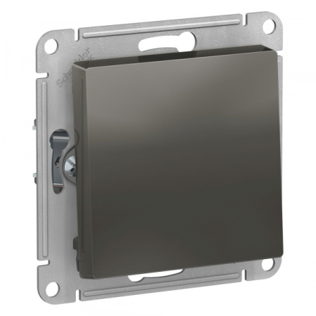 Systeme Electric AtlasDesign Сталь Кнопка нажимная сх.1, 10АХ, механизм