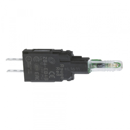 Schneider Electric Держатель лампы 6-24В белый фастон ZB6EB3B (ZB6EB3B)