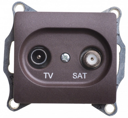 Systeme Electric Glossa Шоколад Розетка TV-SAT оконечная 1DB
