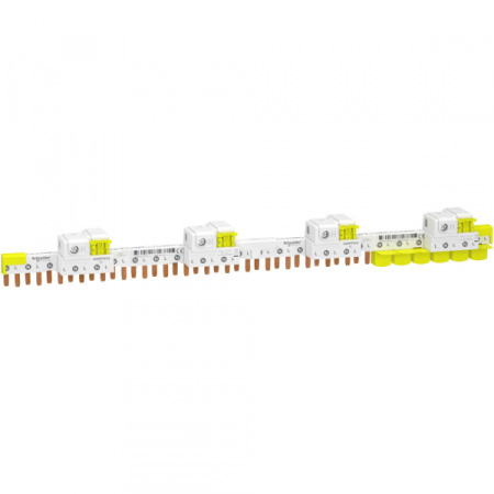 Schneider Electric Шинка греб. 1Р+N (NL1…(шаг 9мм)) для iDPN iCV40 iDIFK 63А 24 мод с ввод. клеммой