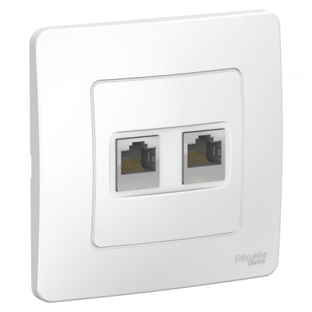 Systeme Electric Blanca внутр Бел Розетка 2-ая компьютерная RJ45