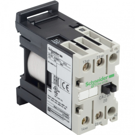 Schneider Electric Auxiliary contactors Промежуточное реле 2НО, цепь управления 24В 50/60Гц, винтовой зажим