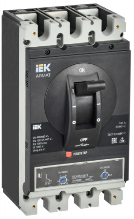 IEK ARMAT Автоматический выключатель в литом корпусе 3P H 100кА 400А ТМ рег.