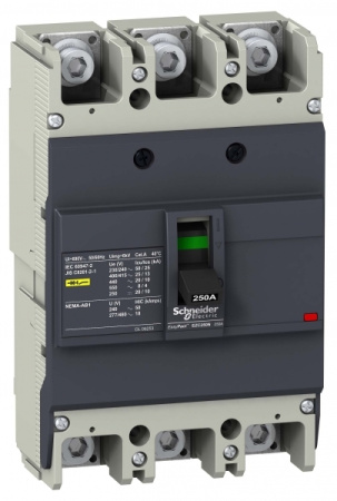 Schneider Electric EasyPact EZC 250N Автоматический выключатель 3P/3T 150A 25кA/400В
