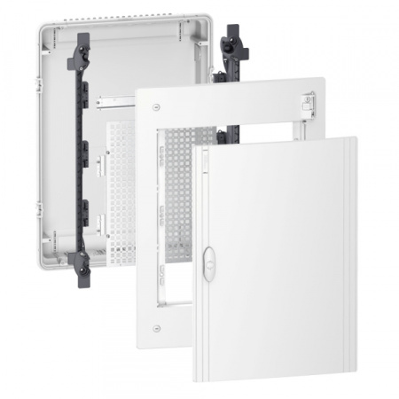 Schneider Electric Pragma IT Щит мультимедийный встраиваемый с белой дверью 3рядах13мод., IP40, IK07
