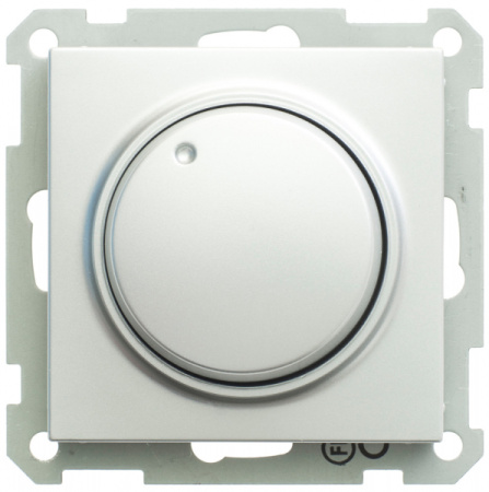 Systeme Electric W59 СВЕТОРЕГУЛЯТОР (диммер) поворотный 400Вт 230В механизм МАТОВЫЙ ХРОМ