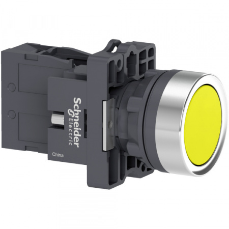 Schneider Electric Кнопка с фиксацией желтая 1НO (XA2EH051)