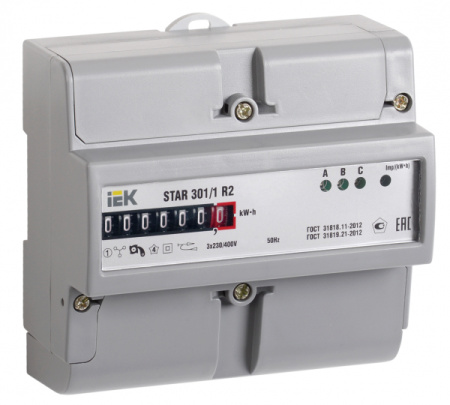IEK Счетчик эл. энергии трехфазный STAR 301/1 R2-5(60)М