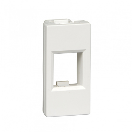 Systeme Electric Лиц.плата W45 1мод 1xKeystone RAL9003