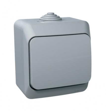 Systeme Electric Этюд наруж Серый Переключатель 1-клавишный IP44 сх.6