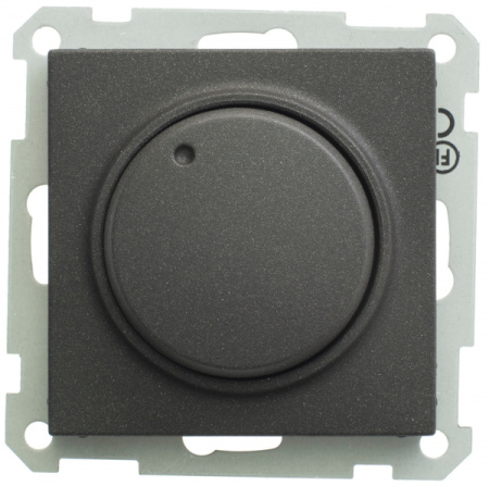 Systeme Electric W59 СВЕТОРЕГУЛЯТОР (диммер) поворотный 400Вт 230В механизм ЧЕРНЫЙ БАРХАТ