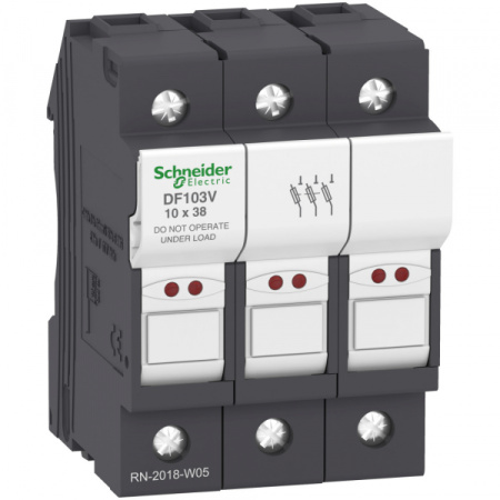 Schneider Electric Разъединитель-предохранитель 32A, с указателем срабатывания 3Р, 10х38