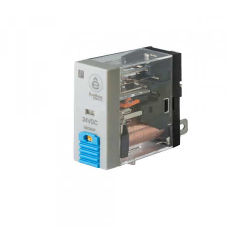 Systeme Electric Реле 8A 2CO 24VDC тест кнопка LED