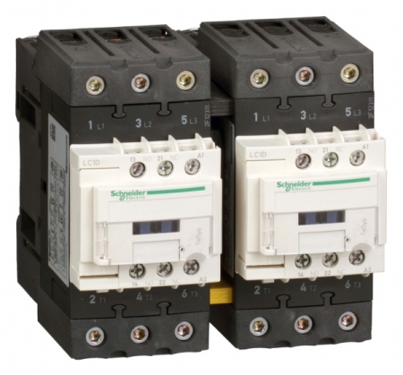 Schneider Electric Contactors D Контактор реверсивный 3Р Everlink AC3 440В 50A катушка управления 120В AC 50/60Гц