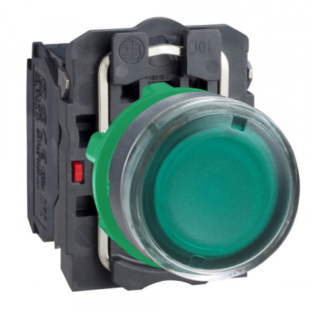 Schneider Electric XB5 Кнопка 22мм до 350В зеленая с подсветкой