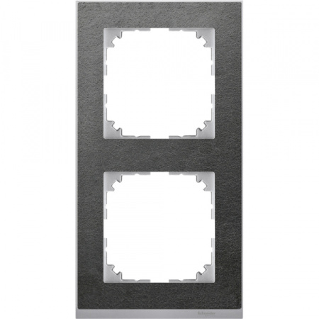 Schneider Electric Merten SM M-Pure Decor Сланец/Алюминий Рамка 2-ая