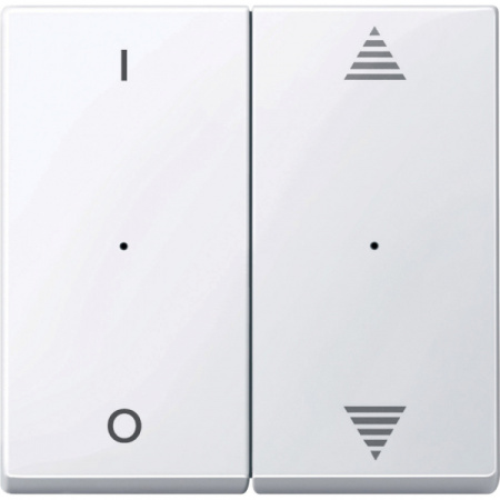 Schneider Electric Merten KNX\EIB SM Актив Бел Клавиша для модуля 2-кнопочного выключателя, с символами ВВ/ВН,1/0