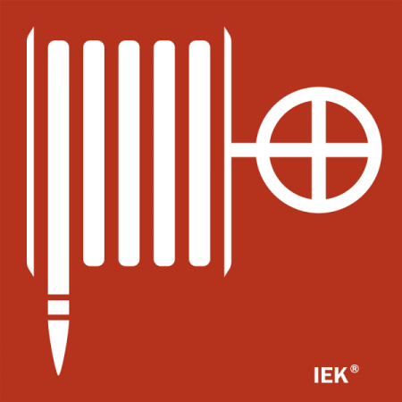 IEK Этикетка самокл. 150х150мм "Пож. кран"