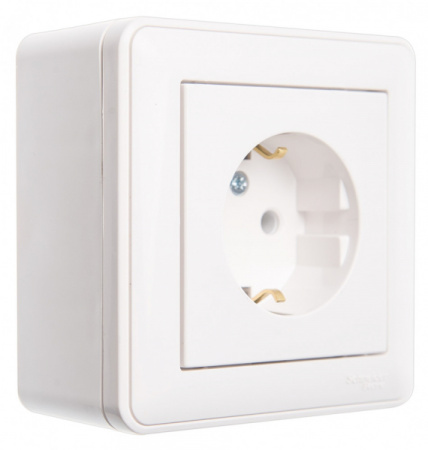 Systeme Electric Wessen 59 Бел Коробка 1-ая подъемная для наружного монтажа с рамкой