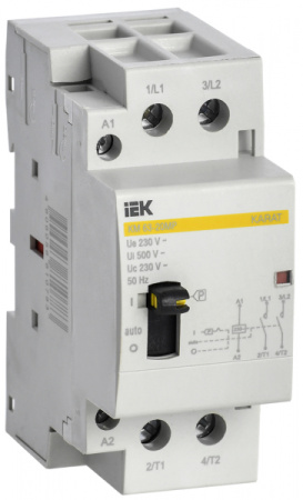 IEK KARAT Контактор модульный с ручным упр. КМ63-20МР AC KARAT