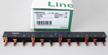 Schneider Electric Acti 9 Шинка гребенчатая 3P (L1L2L3…) 12 мод.18мм 100А разрезаемая