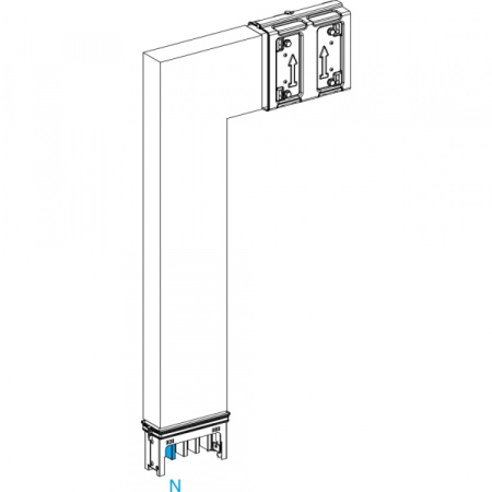 Schneider Electric CANALIS KSA СЕКЦИЯ УГЛОВАЯ ВЕРТИКАЛЬНАЯ НА ЗАКАЗ 250А. A=250 B=250 ДО 750