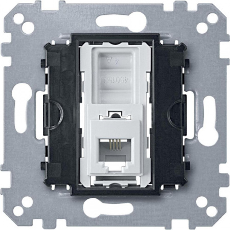 Schneider Electric Merten Механизм розетки ТЛФ 1-ая RJ12 4 контакта прямой