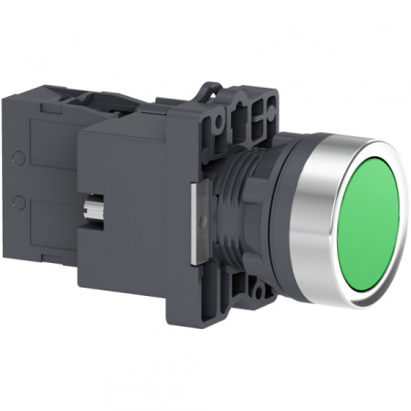 Schneider Electric Кнопка с подсветкой LED, 24В,зеленая,1НO