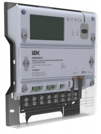 IEK TORESCO Счетчик ЭЭ TE301 0,5S/0,5-5(10)T-NLCU-ORS2FPGW
