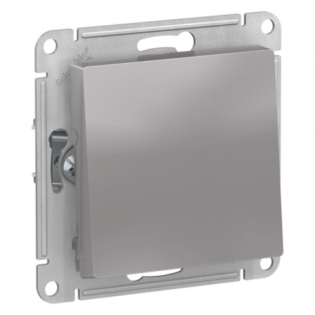 Systeme Electric AtlasDesign Aqua Алюминий Переключатель 1-клавишный IP44, сх.6, 10АХ, механизм