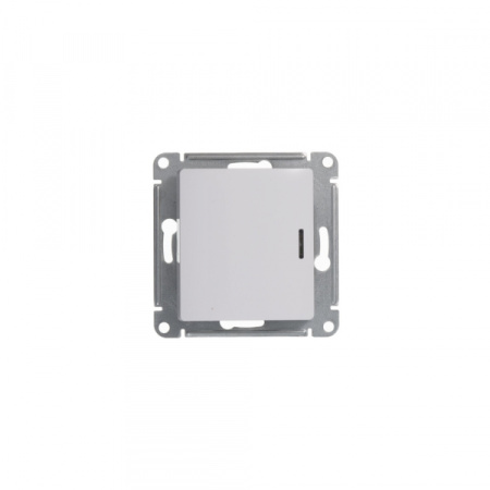 Systeme Electric Glossa Бел Переключатель 1-клавишный с подсветкой, сх.6а, 10АХ