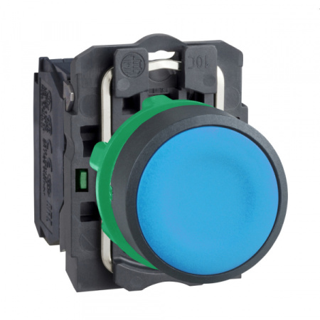 Schneider Electric XB5 Кнопка с возвратом синяя 1НО