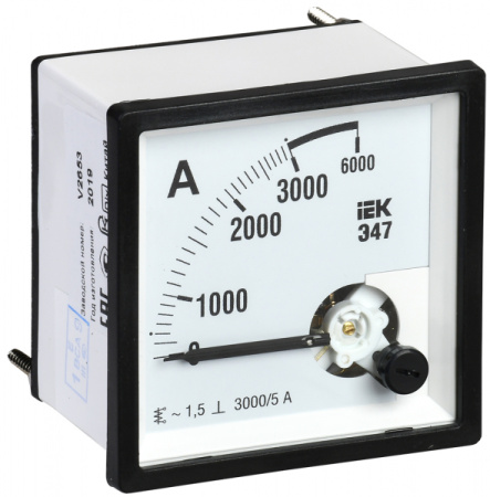 IEK Амперметр Э47 3000/5А кл. точн. 1,5 72х72мм