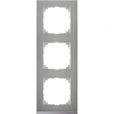 Schneider Electric Merten SM M-Pure Decor Нерж.сталь/Алюминий Рамка 3-ая
