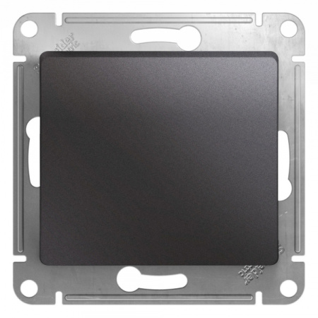 Systeme Electric Glossa Графит Кнопка нажимная, сх.1, 10AX